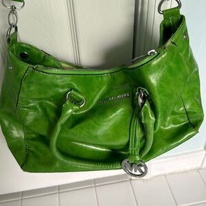 Lime green Michael Kors tote